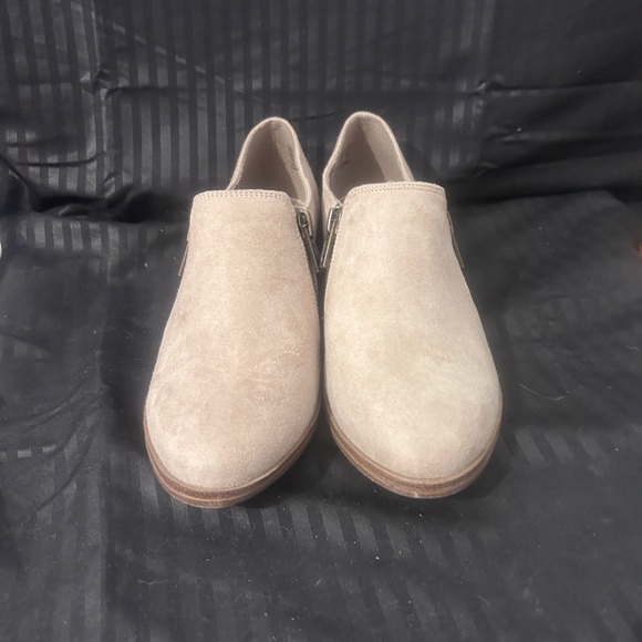 American Eagle By Payless Taupe Suede Side-Zip Flats - Picture 2 of 6